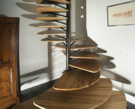 ESCALERAS EN ESPIRAL MADERA