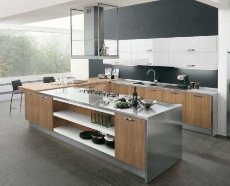 cocina moderna en madera